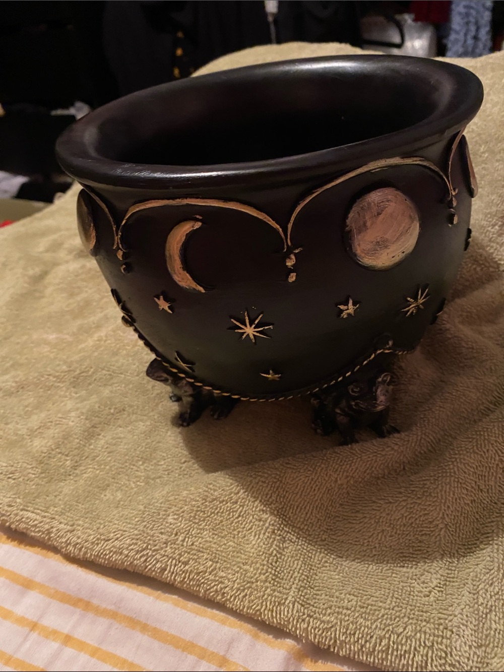 Ashland Black & Gold Celestial Cauldron Accent Bowl